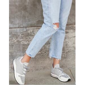 Urban Sport J/Slides Women’s 10 Madeline Grey Knit Color Block Sneakers Shoes